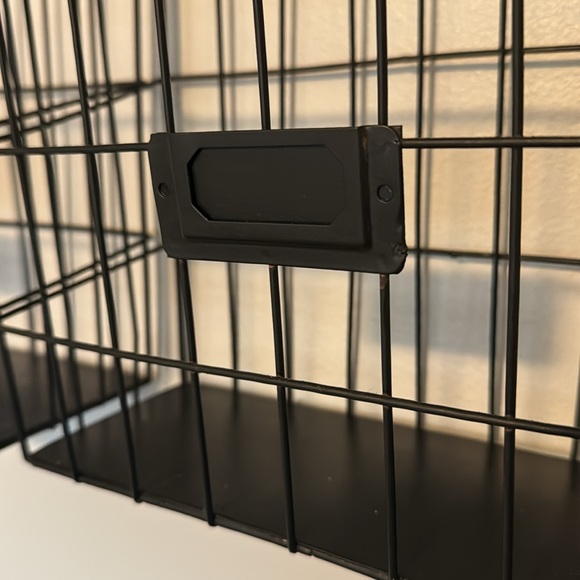 WOOD AND WROUGHT IRON BASKET WALL DECOR - Picture 5 of 6